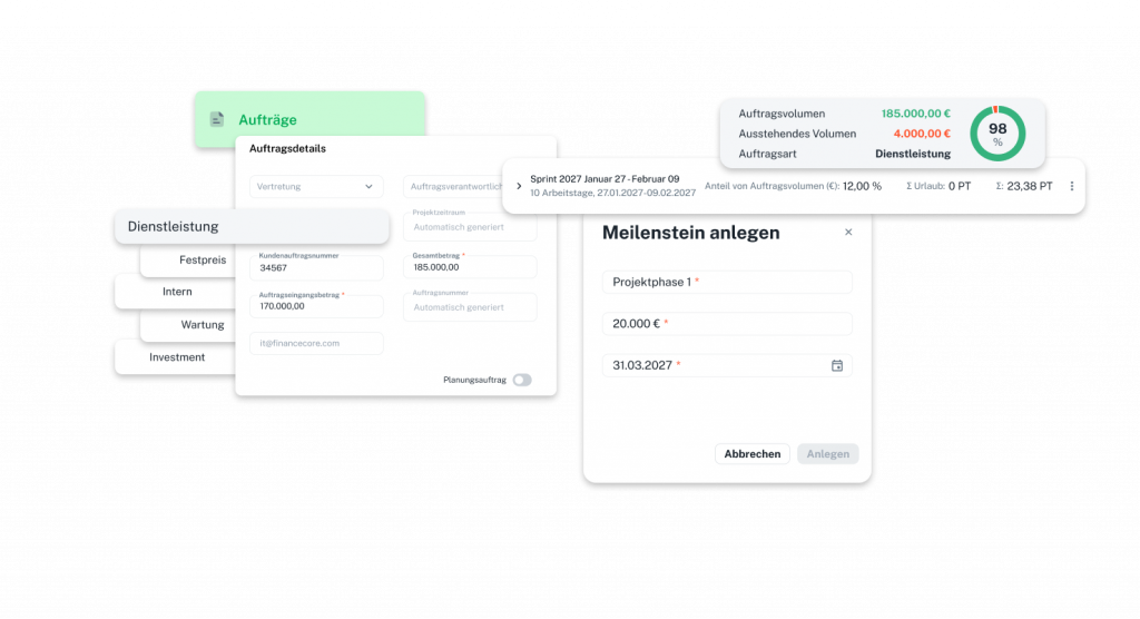 Mock Up Screens Senzavi Aufträge