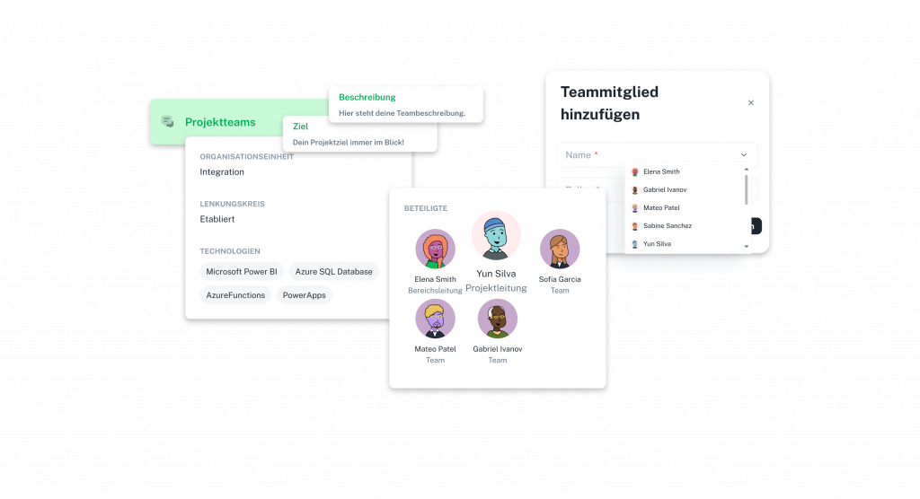 Mock Up Screens Senzavi Projektteams